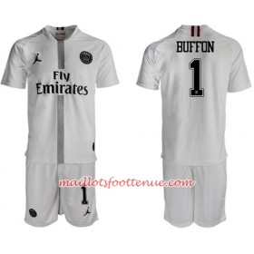 Maillot/Tenue Paris Saint Germain Buffon 1 Jodan Blanc Enfant Troisieme 2018/2019